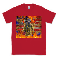 Red Western Firefighter With American Classic Tee - LillyAllenDesigns