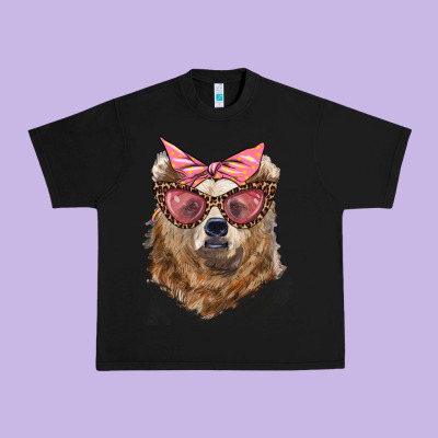 Mama Bear With Glasses And Bandana Urban Heavy Tee Designed By Artiststas
