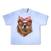 Grape Ice mama bear with glasses and bandana Urban Heavy Tee - Artiststas
