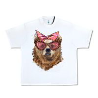 White mama bear with glasses and bandana Urban Heavy Tee - Artiststas