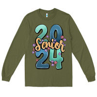 Army Green senior 2024 Long Sleeve Tee - MaliasSmallBusiness