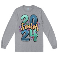 Heather Grey senior 2024 Long Sleeve Tee - MaliasSmallBusiness