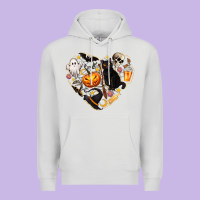 Halloween Heart Premium Hoodie Designed By Texasbilliewilder