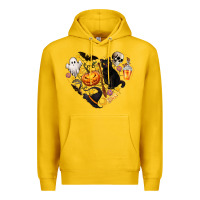 Lemon Halloween Heart Premium Hoodie - texasbilliewilder