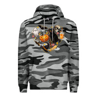 Slate Camo Halloween Heart Premium Hoodie - texasbilliewilder