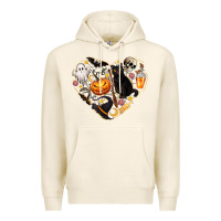 Tofu Halloween Heart Premium Hoodie - texasbilliewilder