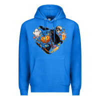 True Royal Halloween Heart Premium Hoodie - texasbilliewilder