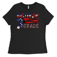 Black batter up 3rd grade Ladies Tee - JahusDesignShop