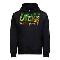 Black Lucky and i gnome it St. Patrick's Day Urban Hoodie - CowGirlArtShop