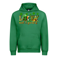 Emerald Lucky and i gnome it St. Patrick's Day Urban Hoodie - CowGirlArtShop