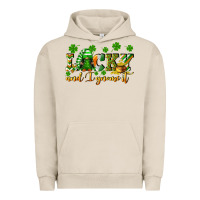 Pigment French Oak Lucky and i gnome it St. Patrick's Day Urban Hoodie - CowGirlArtShop