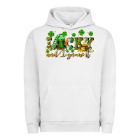 Pigment Lunar Rock Lucky and i gnome it St. Patrick's Day Urban Hoodie - CowGirlArtShop