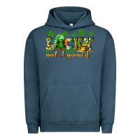 Pigment Midnight Navy Lucky and i gnome it St. Patrick's Day Urban Hoodie - CowGirlArtShop