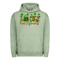 Pigment Oil Green Lucky and i gnome it St. Patrick's Day Urban Hoodie - CowGirlArtShop