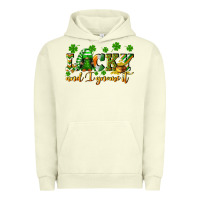 Pigment Pistachio Lucky and i gnome it St. Patrick's Day Urban Hoodie - CowGirlArtShop
