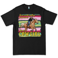 Black in a world full of princesses be a cowgirl Premium Tee - RanaPortraitStore