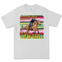 Dove Grey in a world full of princesses be a cowgirl Premium Tee - RanaPortraitStore