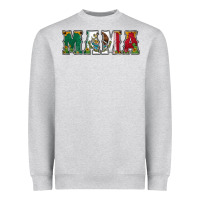 Heather Grey mexican flag mama Heavyweight Sweatshirt - Jasminsmagicworld