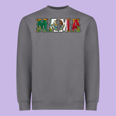 Mexican Flag Mama Heavyweight Sweatshirt Designed By Jasminsmagicworld