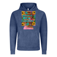 Vintage Denim raised 90's country guitar cactus sunflower's 12 oz can cooler (regula Vintage Hoodie - Artiststas