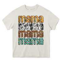 Cream mama mama mama mama mothers day Heavy Core Tee - texasbilliewilder