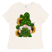 Bone st patricks day shamrock gnomes  sunflowers Ladies Tee - RanaPortraitStore