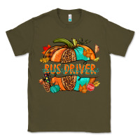 Army Green bus driver pumpkin Classic Tee - NancyCooperArtShop