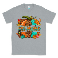 Heather Grey bus driver pumpkin Classic Tee - NancyCooperArtShop