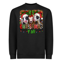 Black it's christmas y'all heifers Heavyweight Sweatshirt - Jasminsmagicworld