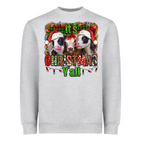 It's Christmas Y'all Heifers Heavyweight Sweatshirt | Teevron