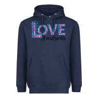 Navy Love Teacher Life Heavyweight Hoodie - Bettercallsaul