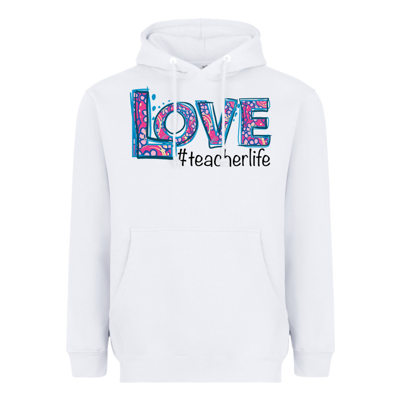 Love Teacher Life Heavyweight Hoodie by Bettercallsaul | Teevron