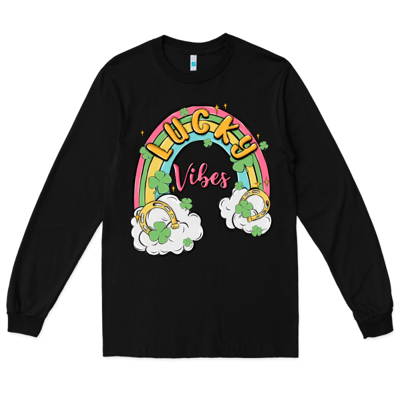 Lucky Vibes Long Sleeve Tee by MaliasSmallBusiness | Teevron