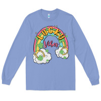 Colony Blue lucky vibes Long Sleeve Tee - MaliasSmallBusiness