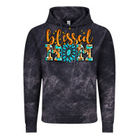 Cloud Black blessed mom with gemstone Vintage Hoodie - AdoDesignShop