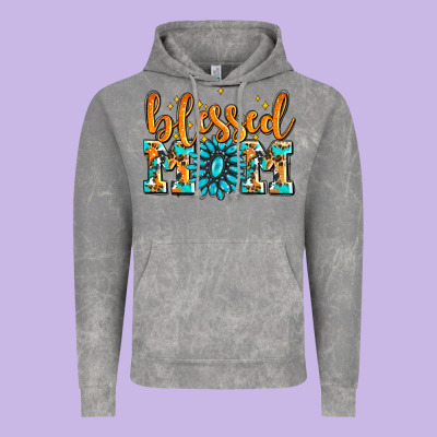 Blessed Mom With Gemstone Vintage Hoodie Designed By Adodesignshop