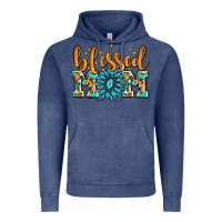 Vintage Denim blessed mom with gemstone Vintage Hoodie - AdoDesignShop