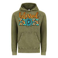 Vintage Olive blessed mom with gemstone Vintage Hoodie - AdoDesignShop