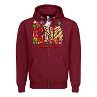 Burgundy CNA Certified Nursing Assistant Christmas Zipper Hoodie - MaliasSmallBusiness