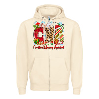Sandshell CNA Certified Nursing Assistant Christmas Zipper Hoodie - MaliasSmallBusiness