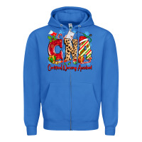 True Royal CNA Certified Nursing Assistant Christmas Zipper Hoodie - MaliasSmallBusiness