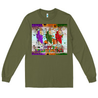 Army Green san judas happy  hallothanksmas Long Sleeve Tee - JahusDesignShop