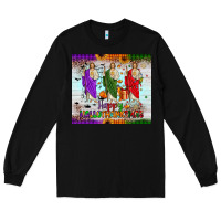 Black san judas happy  hallothanksmas Long Sleeve Tee - JahusDesignShop