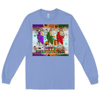 Colony Blue san judas happy  hallothanksmas Long Sleeve Tee - JahusDesignShop