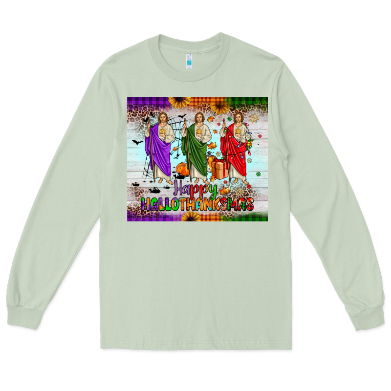San Judas Happy  Hallothanksmas Long Sleeve Tee by JahusDesignShop | Teevron