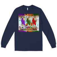 Navy san judas happy  hallothanksmas Long Sleeve Tee - JahusDesignShop