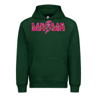 Forest Green Mama neon lightning bolt mother's day Urban Hoodie - HowdyJamesFarm