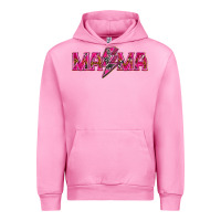Fuchsia Pink Mama neon lightning bolt mother's day Urban Hoodie - HowdyJamesFarm