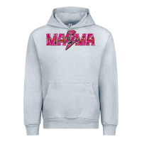 Heather Grey Mama neon lightning bolt mother's day Urban Hoodie - HowdyJamesFarm