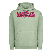 Pigment Oil Green Mama neon lightning bolt mother's day Urban Hoodie - HowdyJamesFarm